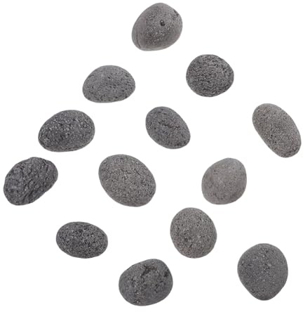 DIYEAH Pietre Laviche Naturali Volcaniche per Focolare Esterno Pietre Riutilizzabili per Stufa Barbecue e Riscaldatori Patio Decorazione e Media per Gas