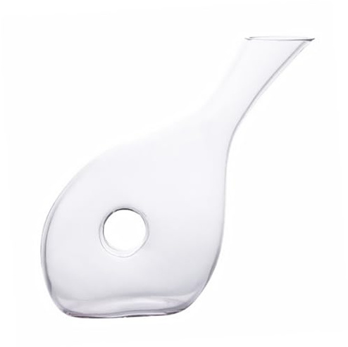 Warmhm Carafe à Vin en Verre Cristal Original Forme Escargot, Aérateur de Vin Créatif pour Maison et Bar, Verseur Compatible Bouteilles Standard, Accessoire pour Dégustation et Service