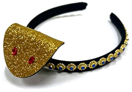 Kaeltsyn Auffälliges Haarband mit Strassverzierung, Schlangen-Kopfschmuck, Cosplay-Haarband für Festival-Anlässe und Theater