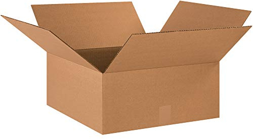 BOX USA Shipping Boxes Medium 18L x 18W x 8H 25-Pack - Corrugated Cardboard Box for Moving, Mailing, Packing, Packaging and Storage