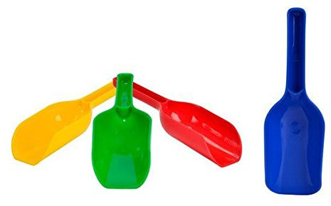 Mehlschaufel Sandschaufel 4 Stück farblich sortiert