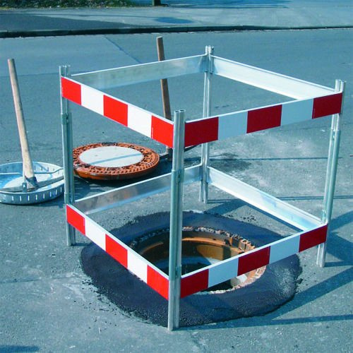 Schachtschutzgitter aus Aluminium L=1,20m H=1,0m Schachtabsperrung