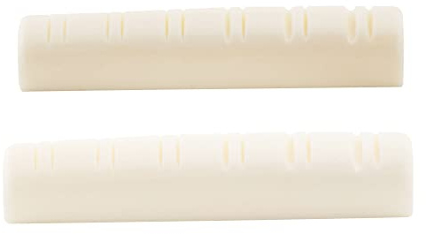 Musiclily Skårad översadel Ben Nut för 12-strängad Akustisk Gitarr, 49x6x9,2mm (2 st)