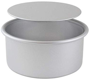 PME LBR123 Moule à gâteau rond profond en aluminium anodisé avec base amovible, 305 mm, argenté
