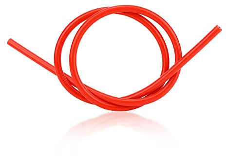KIMISS Cavi per candele in silicone, cavo per accensione a scintilla in silicone da 8 mm Parti di ricambio per accessori per auto(Rosso)
