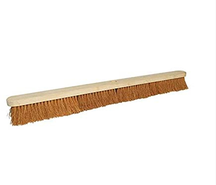 Wooden Broom Head Soft Coco Stiff Bassine Bristles Brush Floor Cleaning Sweeping (900mm/36, Soft Coco)