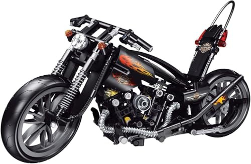 CIJINAY Motorcycle Model Building Blocks Kits, Motorbike Building Set, 451 PCS Superbike Model Construction Toy Gift for Adult, Compatible with Major Brand