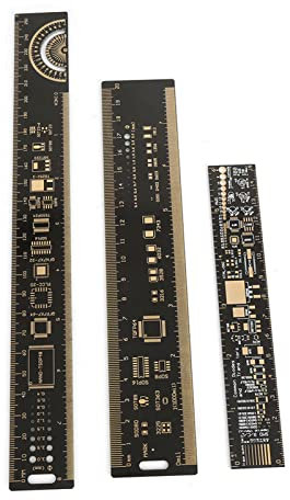 Printed Circuit Board Engineering Ruler, 3PCS 6.3/7.87/10.23inch PCB Printed Circuit Board Ruler Multifunctional Ruler, Circboard Prototyping Boards