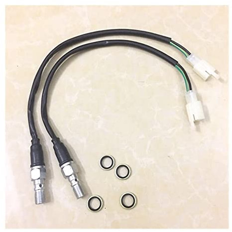 DAVBIR Bremsleitung Universal 10 X 1.25 Mm PX1 Motorrad Hydraulische Bremse Kupplung Druck Bremssattel Zylinder Pumpe Lichtschalter Hohlschraube Kart Moto (Color : 2 pcs)