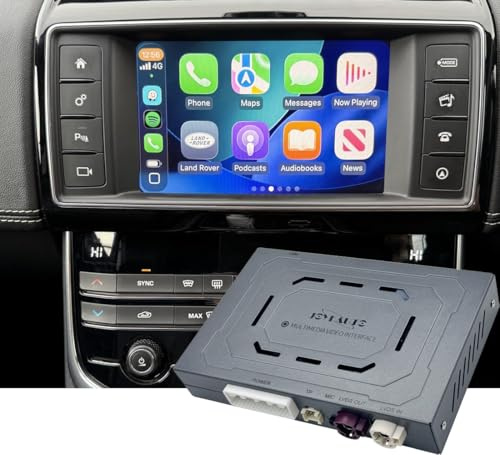 JOYEAUTO OEM Integration Wireless CarPlay Android Auto Smart Box Receiver Module for Land Rover/Jaguar Discovery Sport F-Space Harman, Interface Retrofit System, Mirroring, Rear View, USB Drive