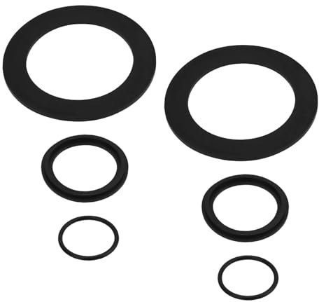 BCOATH 6-teilige Ersatzteile für Pool-Waschmaschinen 25076RP Dichtungsring Waschdichtungen Ablassschraube Dichtring für Pool-Plungerventile