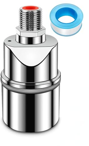 Schwimmerventil für Wassertank Pool – Automatisches Wasserstandskontrollventil – 304 Edelstahl schlechter Wasserstand, automatisches Befüllen Schwimmerventil (1 Zoll Oberer Einlass)
