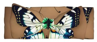 WZYCWB Bonita diadema de mariposa para bebé, accesorio elástico para el pelo, adecuada para bebés de 0 a 6 meses, regalo muy significativo