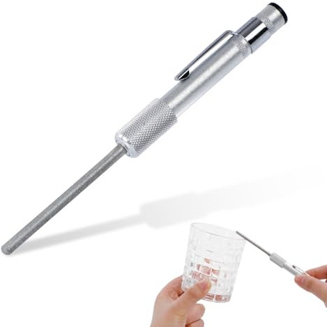 WISEPRO Crystal and Glass Repair File, Diamond Glass Files Metal Grit Tool Multi-Purpose Diamond File Sharpener