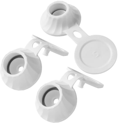 ULTECHNOVO 3pcs Leak Upside Down Bottle Caps for Shower Gel Shampoo Dispenser Leak Design for Maximized Usage Stylish Bathroom Kitchen Condiment Bottle Covers Milk