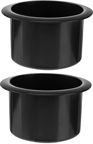 Amosfun 2 Piezas Soporte para Taza de Plástico para Sofá Barco RV Mesa de Portavasos Duradero y de Limpiar para Muebles de Automóvil y Hogar