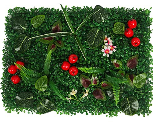 24PCS Artificial Grass Wall Panels, Boxwood Hedge Backdrop for Privacy Decor, Greenery Fence Roll Panels, Perfect for Events & Home Decoration, UV-Resistant Outdoor Use