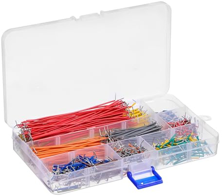 CIYODO 840 Pcs Flexible Jumper Wires Breadboard Wire Kit with Multiple Lengths and Colors for Electronics Pcb Prototyping and Industrial Control Projects