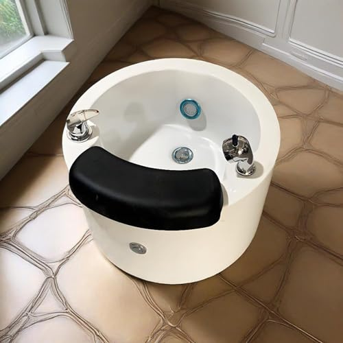 Portable Heated Foot Massage Bathtub, with Surf Massage Mode & Colorful Lamp, One Click Drainage, for Homes, Nail Salons and Salons, for Foot Baths to Relieve Stress B