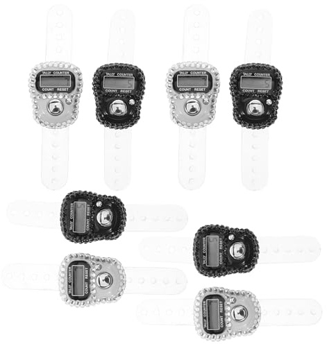 Mikikit Elektronischer Fingerzähler Tragbar Digitaler Klickzähler Klein aus Robustem Material Präziser Rundenzähler für Sport Stricken und Basteln