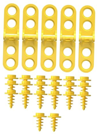 Pegciuho 5 Stück Karton Scharniere Karton Bastelwerkzeug Schrauben DIY Konstruktionsspielzeug aus PP Unterstützt Sensorische Entwicklung Und Motorisches, Style A