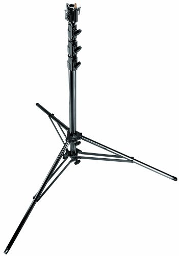Manfrotto 270BSU 15.6-Feet Chrome Super Steel Stand with Leveling Leg (Black)