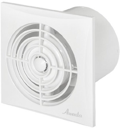 Awenta Badlüfter weiß Ø 100mm sehr leise + Leistungsstark WZ mit Bewegungsmelder/Nachlauf/Timer Lüfter Ventilator Deckenlüfter Wandlüfter Badventilator Ventilator