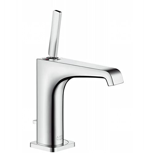 AXOR Wasserhahn Citterio E (Armatur mit Auslauf Höhe 125mm und Zugstangen-Ablaufgarnitur) Chrom