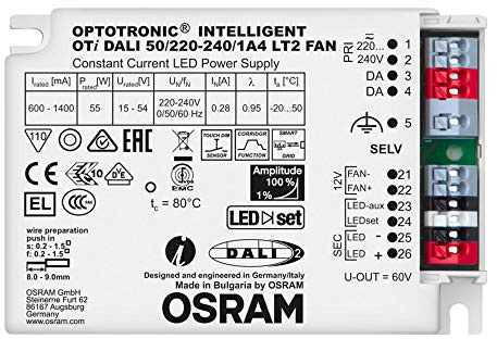 OSRAM OTI DALI 50/220-240/1A4LT2FANDIMVS20