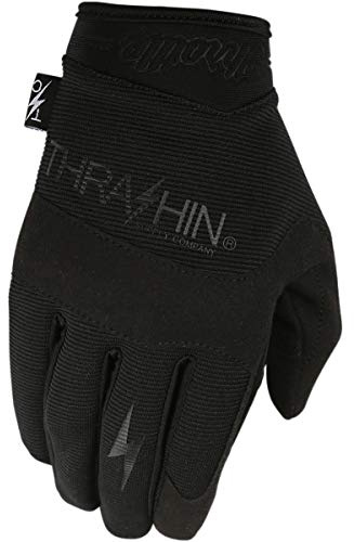 Thrashin Supply Covert V2 Mens Textile Gloves Black/Black SM