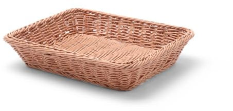 HENDI Corbeille à pain GN 1/2, porte pain, corbeille à fruits, panier rangement, panier a pain, panier, présentoir pour pain, fruits et légumes, 325x265x(H)65mm, polypropylène