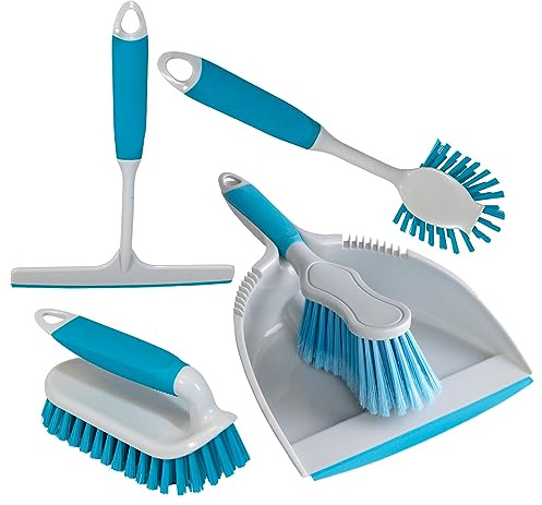 CHARLES BENTLEY 'Brights' Kitchen Bundle Dustpan & Brush Washing Up Blue