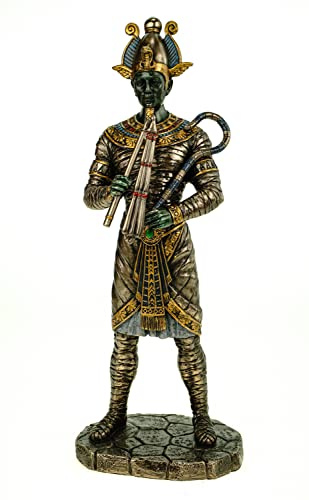 Veronese Figur Osiris ägyptischer Gott der Unterwelt 27 cm Ägypten Pharao bronziert