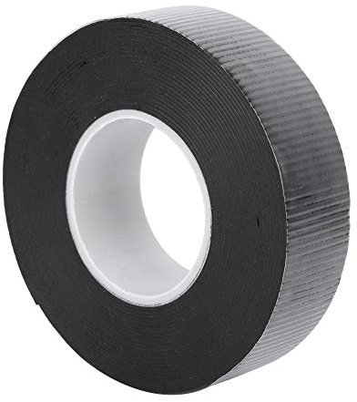 Garosa 2pcs Cintas adhesivas de alto voltaje Autoamalgamando Cintas eléctricas aislantes Material de base aislante de goma Impermeable Autoadhesivo 0.8mmx22mmx5yd