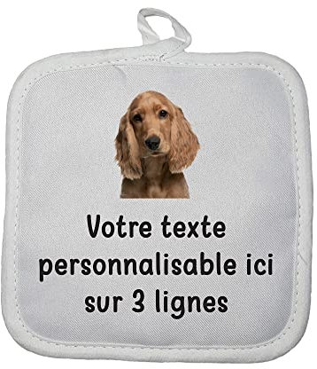 Mygoodprice Topflappen, Piktogramm, Cocker mit Text