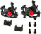 Mgoodoo Hydraulische Scheibenbremse Fahrrad MTB Hydraulische Scheibenbremse Set, Fahrrad Scheibenbremse Sets vorne und hinten Line Pulling Hydraulische Scheibenbremse, Schwarz,Scheiben 160mm