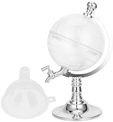 Draft Beer Beverage Dispenser, 3.5L Earth Shaped Liquor Beverage Pourer Home Draught Beer Pump Decoration for Bar Club Party