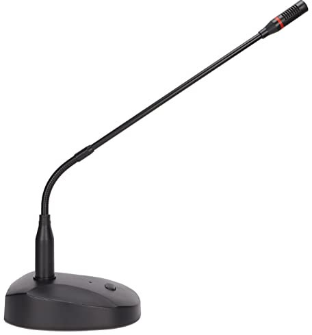 KOSDFOGE Microphone Capacitif à col de Cygne Microphone de Bureau avec Câble XLR vers 6,35 mm pour Conférence Webcast Network Speech Broadcast Recording