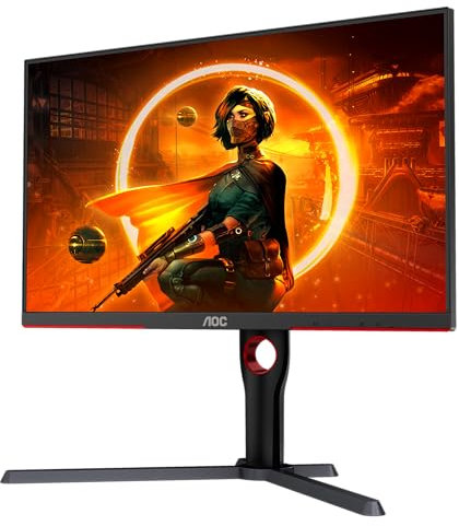 AOC Gaming Q27G3XMN - 27 Inch QHD Monitor, Mini LED, 180Hz, 1ms, GTG, HDR1000, Height Adjust, G-manu (2560 x 1440, 700 cd/m, HDMI 2.0 / DP 1.4)