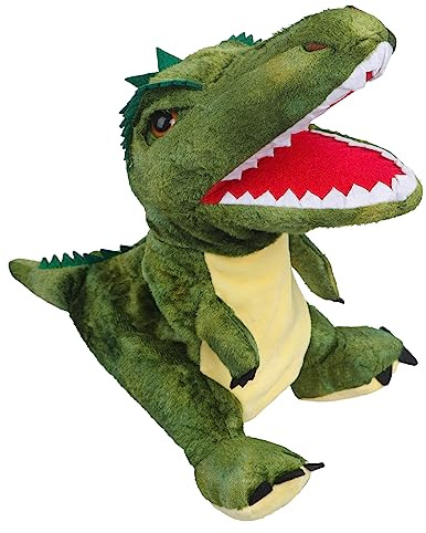 Dinosaurier Handpuppen Puppentheater für Kinder Dinosaurier Kuscheltier Puppen Spielzeug, Handspielpuppe, Fingerpuppen, Tier Handpuppe, Dinosaur Hand Puppets Halloween Weinachten Geschenke