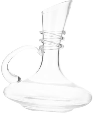 Zerodeko Glass Wine Decanter Aerator Brandy Decanter Fast Pourer for Wine Lovers