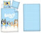 Aymax Bluey - Juego de cama de 3 piezas, funda nórdica de 140 x 200 cm + funda de almohada de 65 x 65 cm + sábana bajera 90 x 200 cm, 100% polialgodón