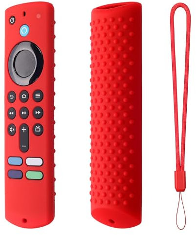 Silikon Hülle Für Fire TV Sti-ck 4k, Silikon Fernbedienungs Abdeckung, TV Fernbedienungs Schutz, Mit Fernseher Kompatible Hülle, Stoßfeste 4K Anti Fall RC Silikon Abdeckung In Einfarbiger Farbe