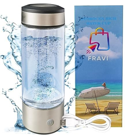 FRAVI Generador de botellas de agua de hidrógeno, botellas de agua de hidrógeno, taza de agua de hidrógeno, botella de agua de hidrógeno, botella de agua de hidrógeno portátil, máquina de agua de