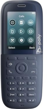 Poly Rove 30 DECT Phone Handset - Cordless Landline Phone - DECT - 2.4 Screen Size - Audio - Headset Port - 18 Hour Battery Talk Time - Black
