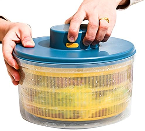 Elektrischer Mixer mit schneller Entwässerung, Salatschleuder, großes Fassungsvermögen, 3 l, sicherer, benutzerfreundlicher Salattrockner, vielseitiger elektrischer Mixer, leicht zu reinigendes
