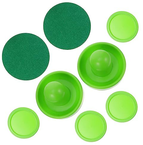 Supvox Air Hockey Schieber Und Pucks Satz 76mm Ersatz Airhockey Pusher Aus Robustem Kunststoff Ergonomisch Für Kinder Und Spieltisch Zubehör