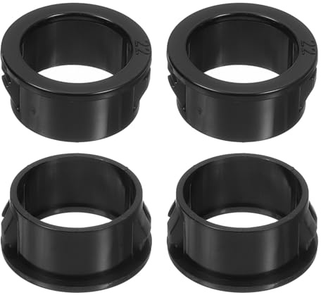 QUARKZMAN 18 Pcs Arandelas De Cable De Nylon, Diámetro De Montaje De 7/8 Arandelas Redondas Negras De Nylon Protectoras De Cable, Arandelas De Plástico Para Agujeros De Cableado