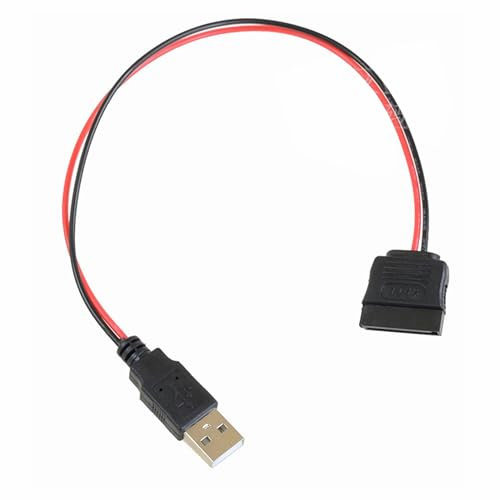 Bolwins P52 Câble adaptateur USB vers SATA 15 broches, 30 cm. Permet d’alimenter un disque dur SATA via port USB. Idéal pour PC, SSD, HDD, alimentation externe rapide et pratique.