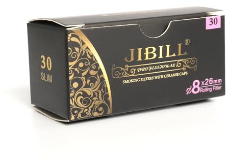 JIBILL Filtro sigaro da 8 mm, filtro in carta al carbone attivo, adatto alla maggior parte dei porta sigari FD0045 (2)